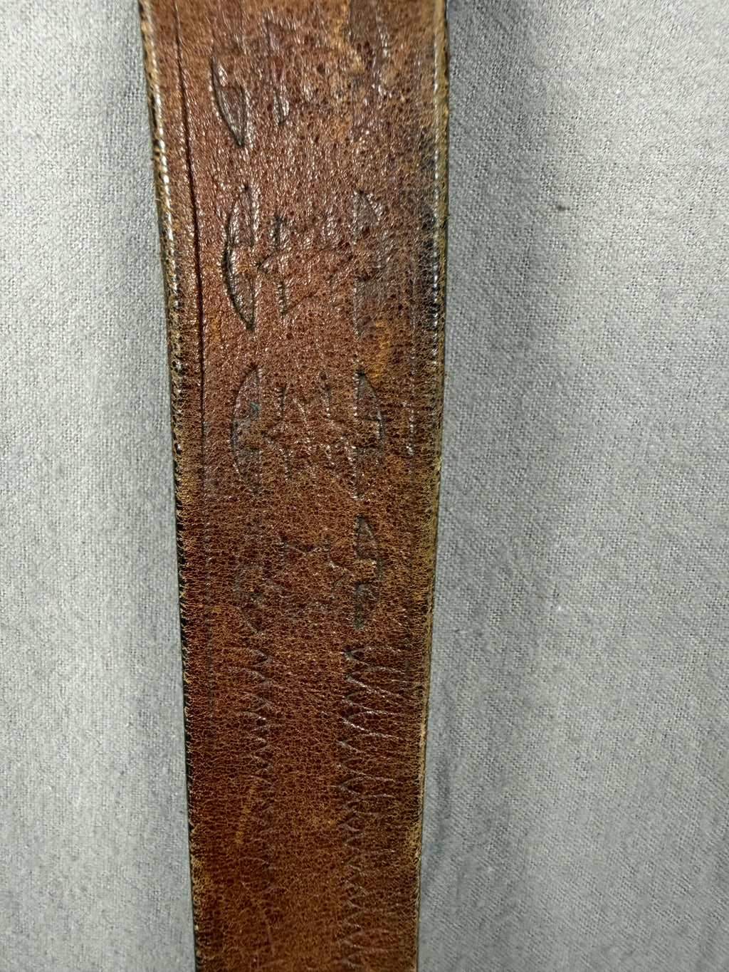 Vintage Gap Brown Tooled Leather Western Belt – Size 38
