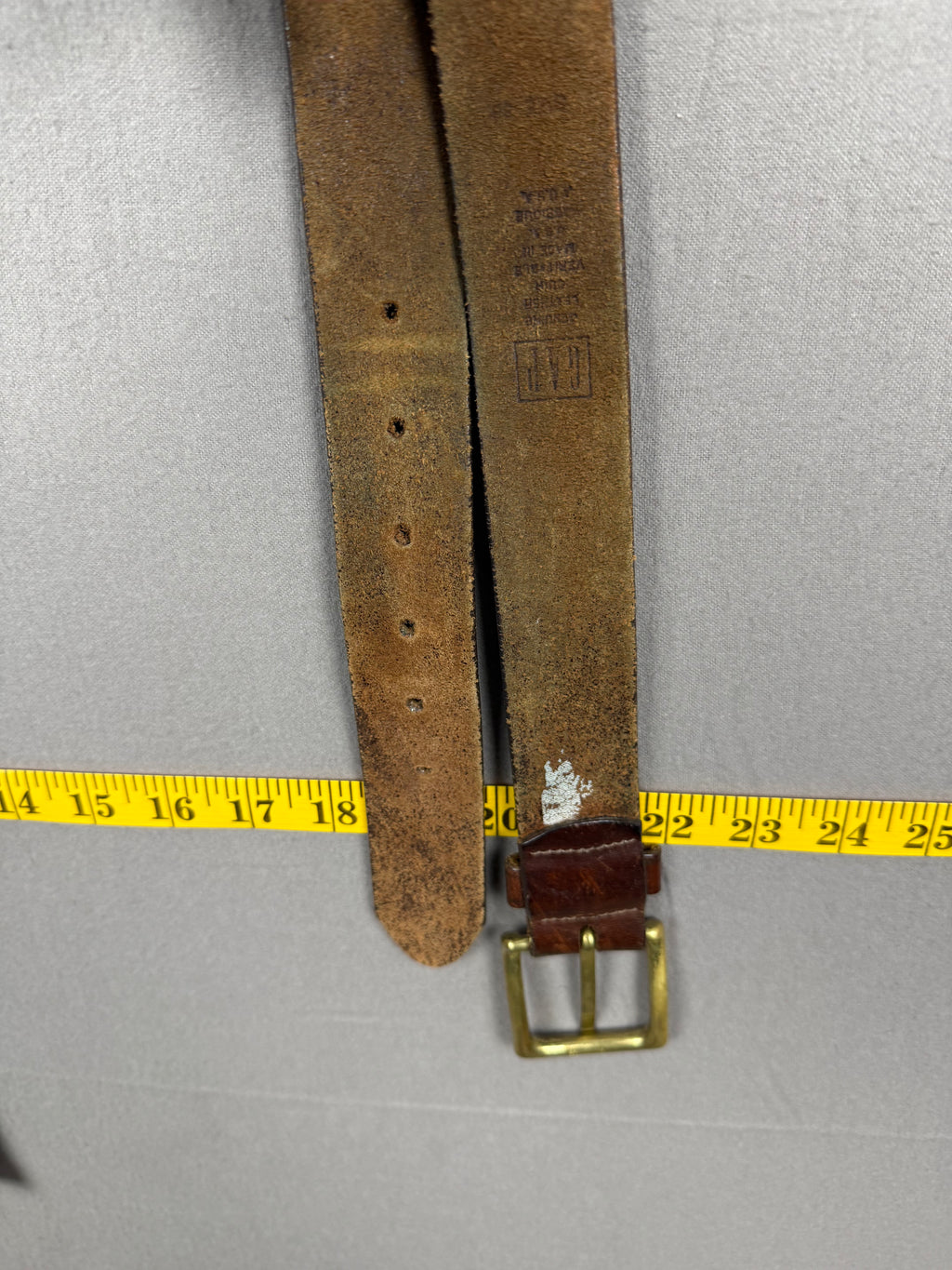 Vintage Gap Brown Tooled Leather Western Belt – Size 38