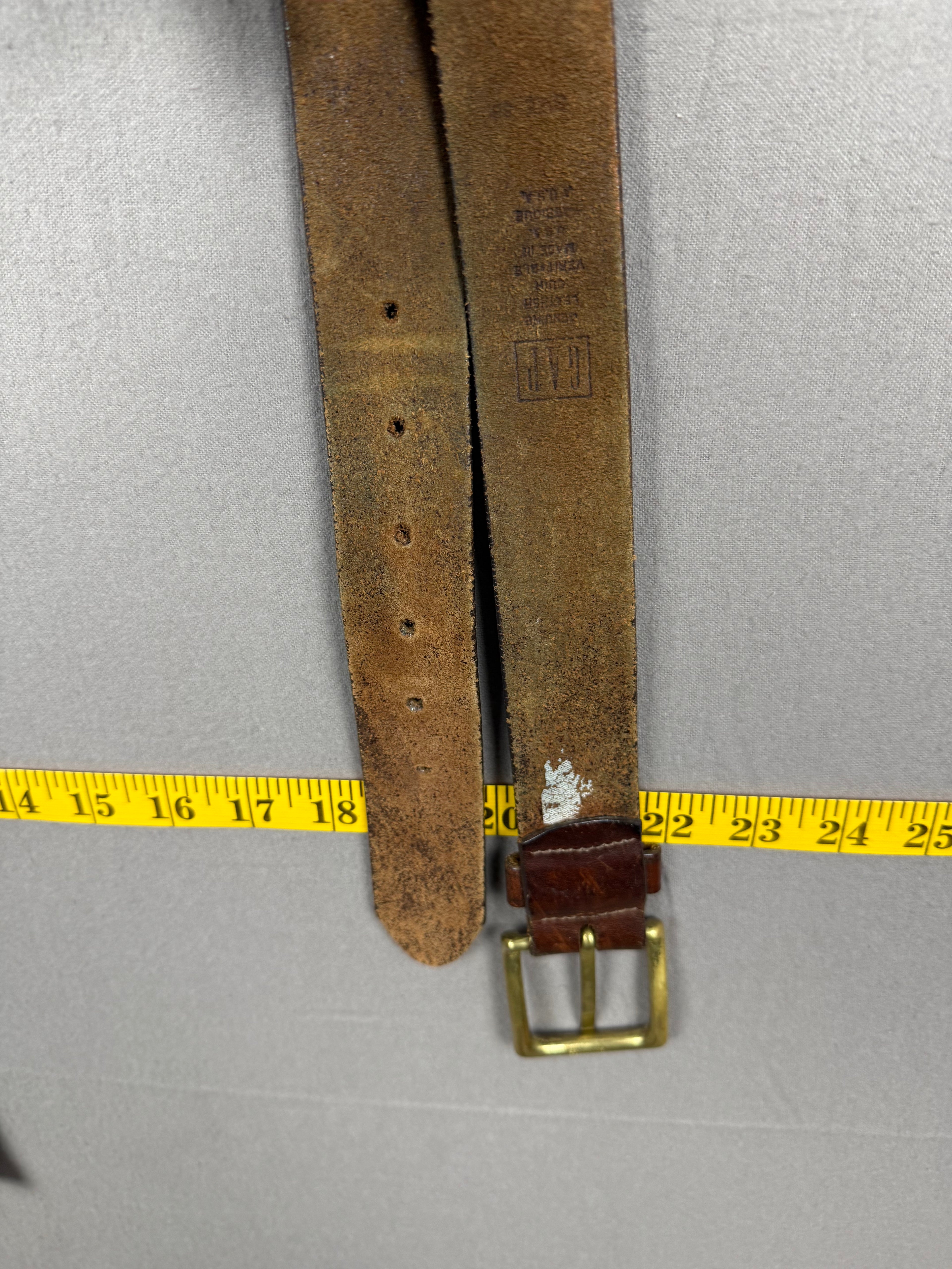 Vintage Gap Brown Tooled Leather Western Belt – Size 38