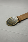 Levi’s Billy Plaque Brown Leather Belt – Size 80/32