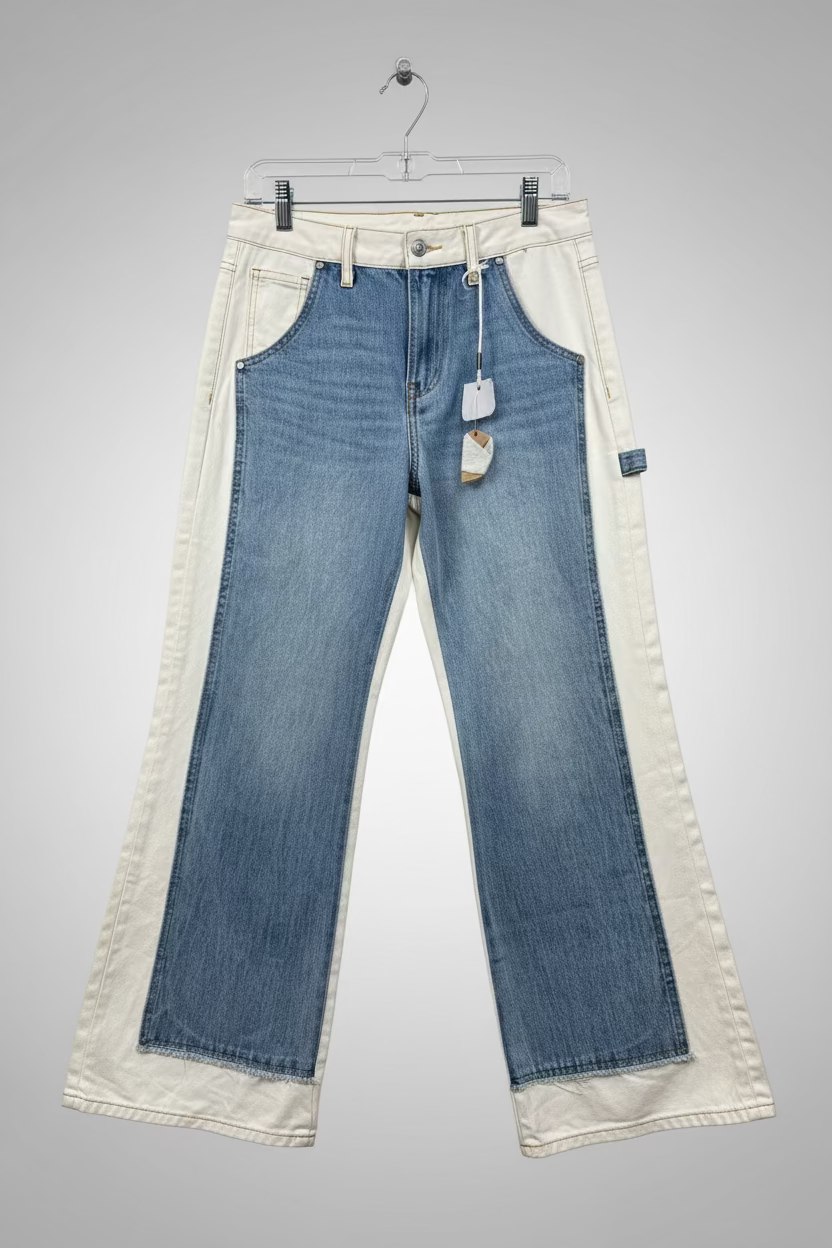 BAYEAS Jeremy Two-Tone Wide Leg Jeans