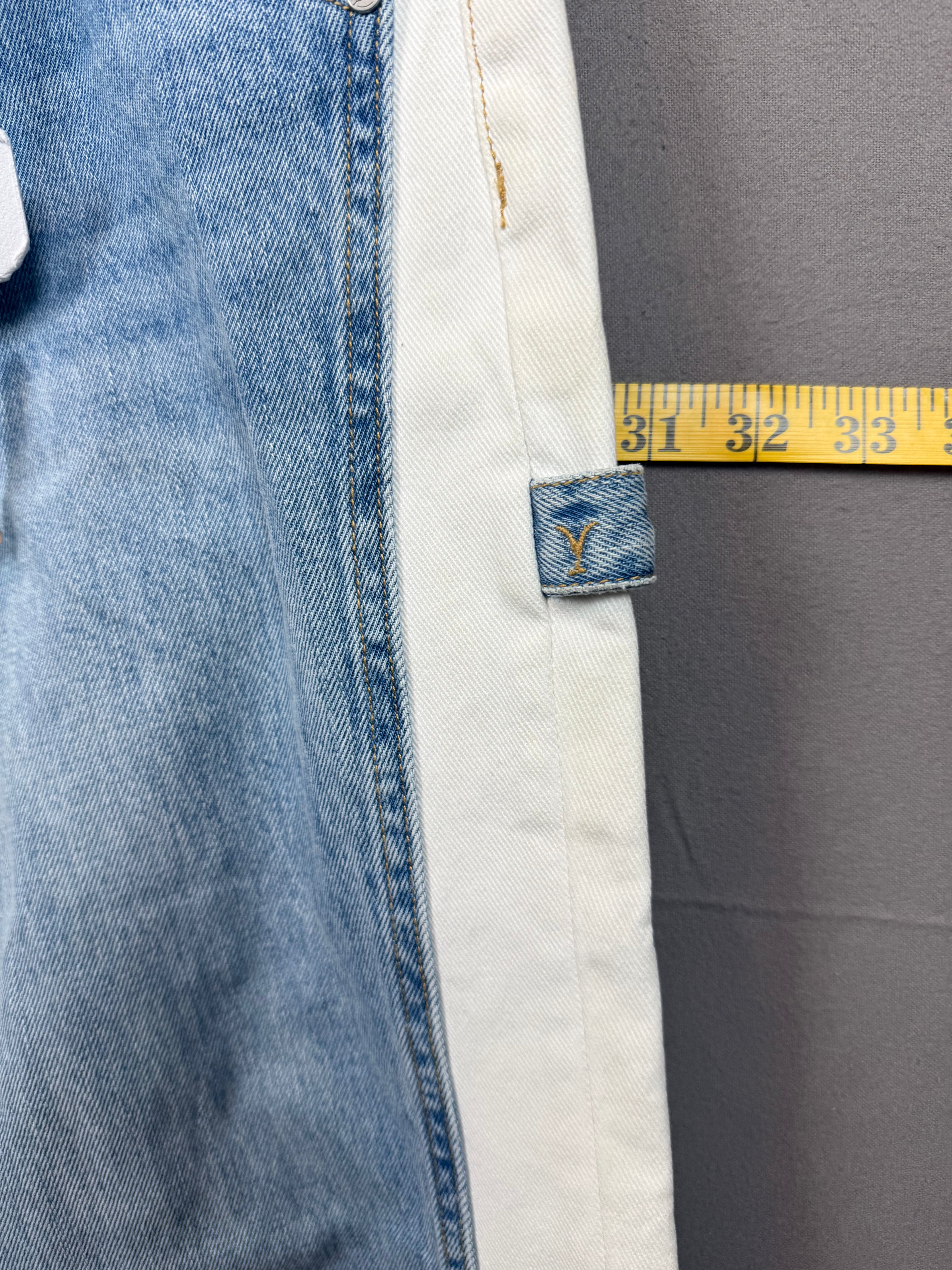 BAYEAS Jeremy Two-Tone Wide Leg Jeans