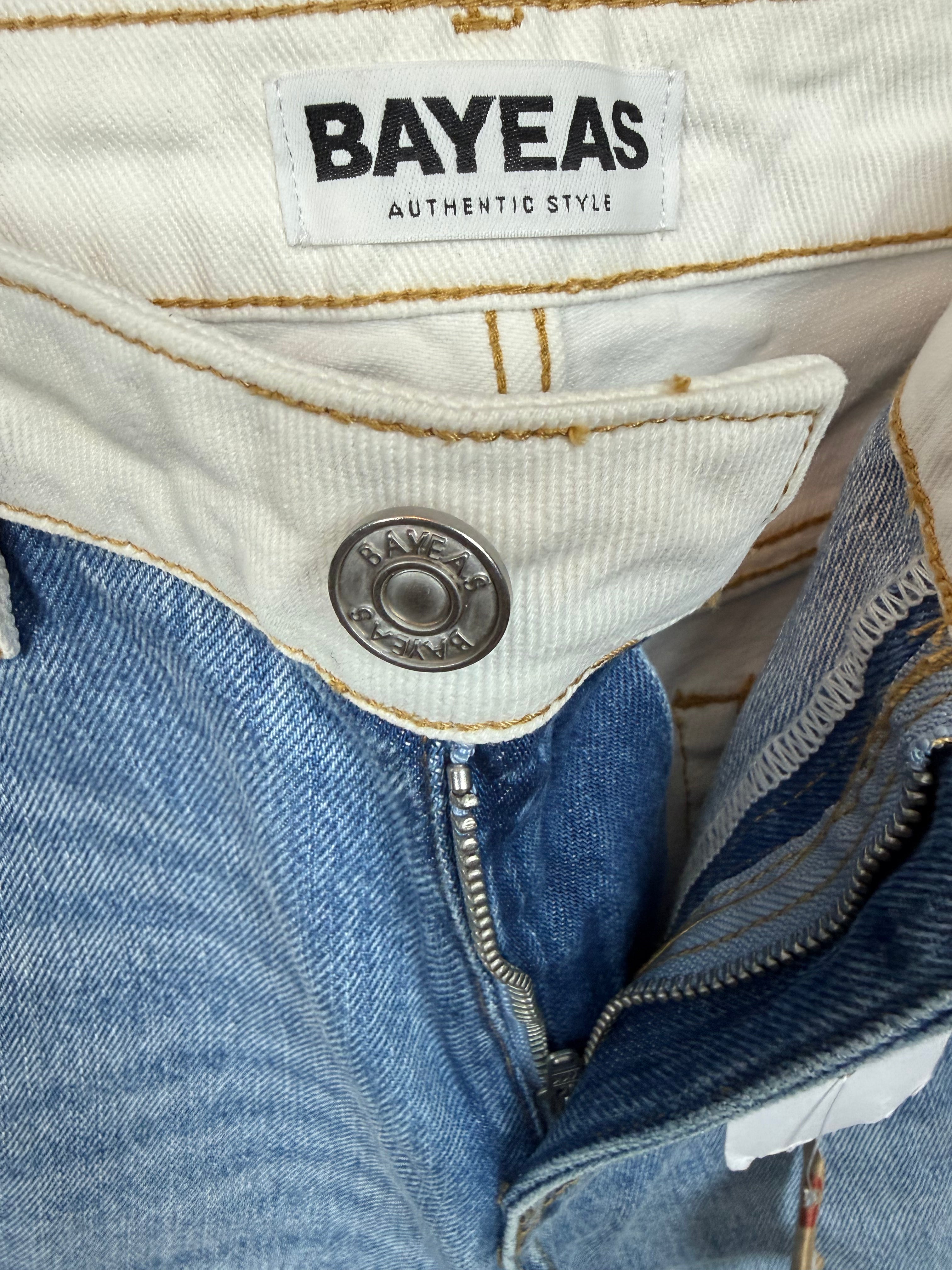 BAYEAS Jeremy Two-Tone Wide Leg Jeans