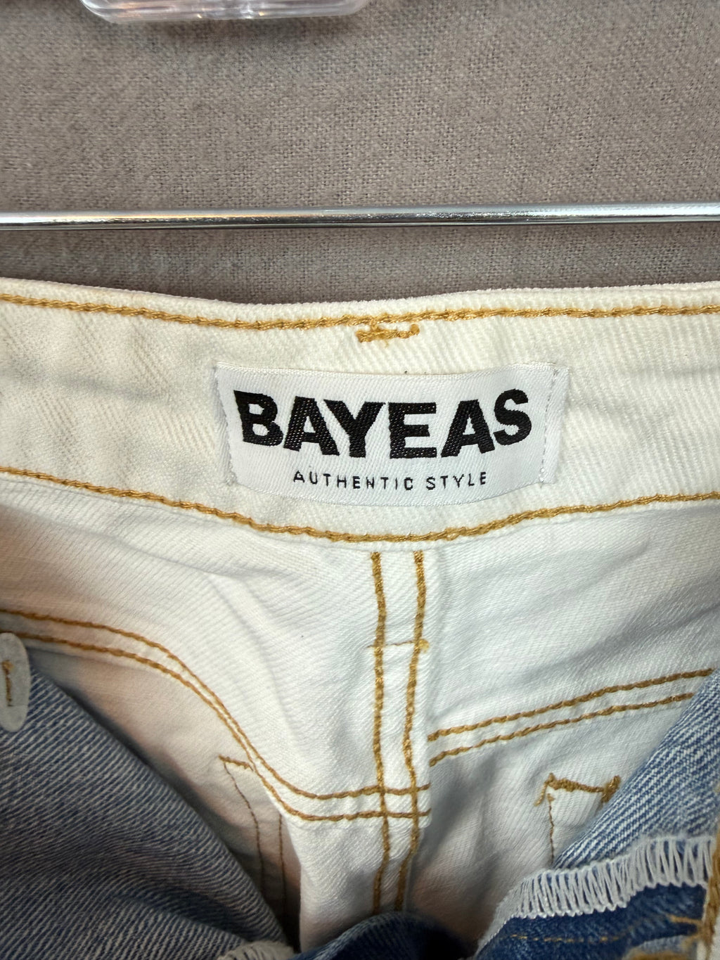 BAYEAS Jeremy Two-Tone Wide Leg Jeans