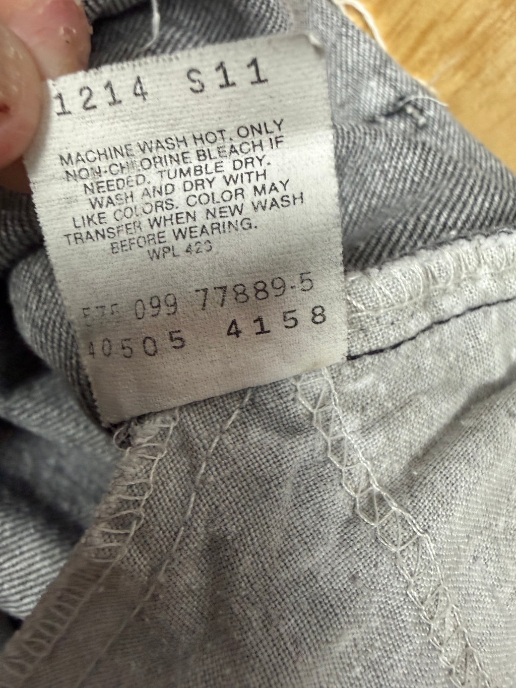 Vintage Levi’s 505 Black Acid Wash Jeans