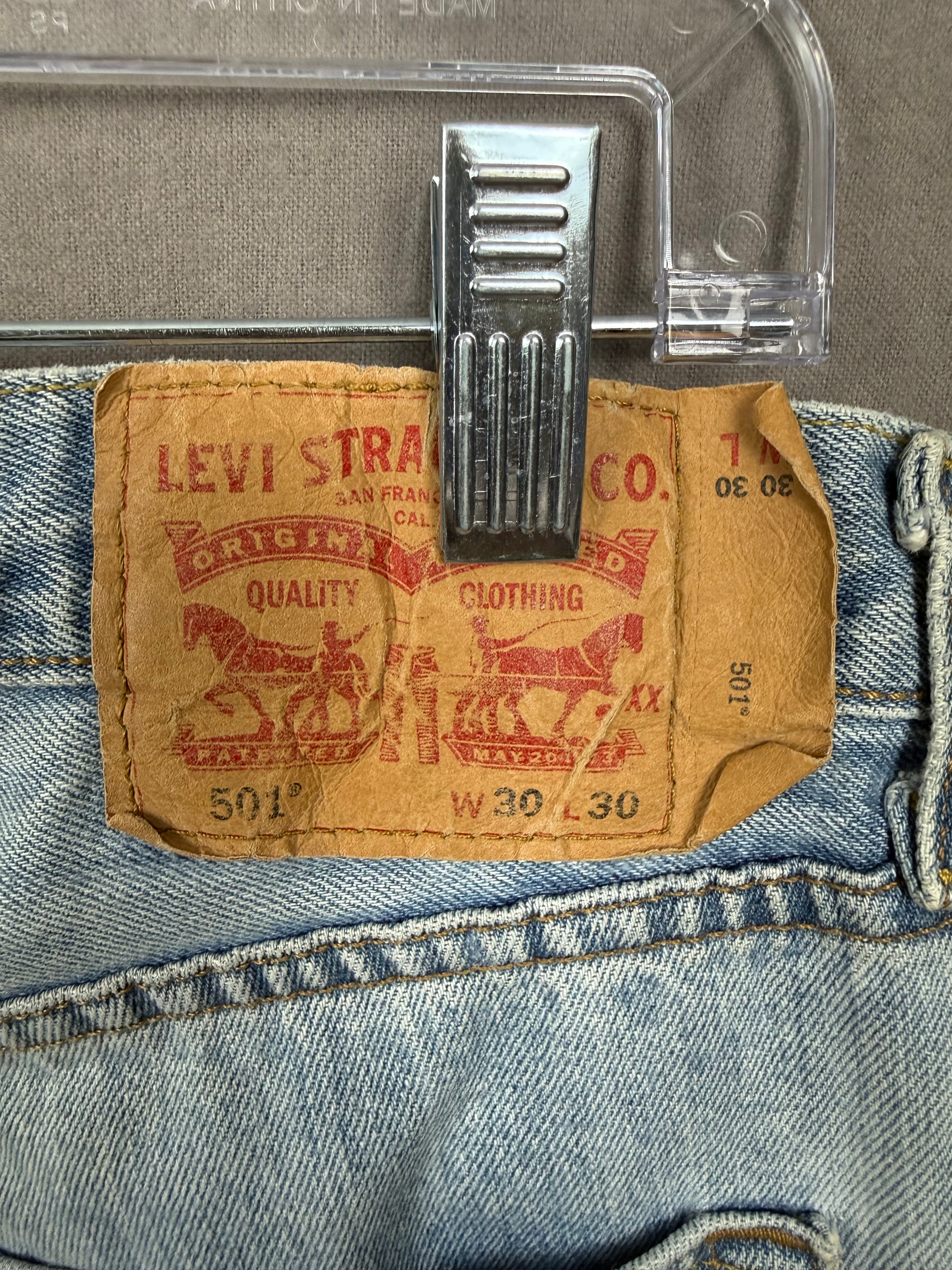 Levi’s 501 Distressed Jeans