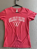 Wellesley College Distressed Red Graphic Tee – Women’s Medium