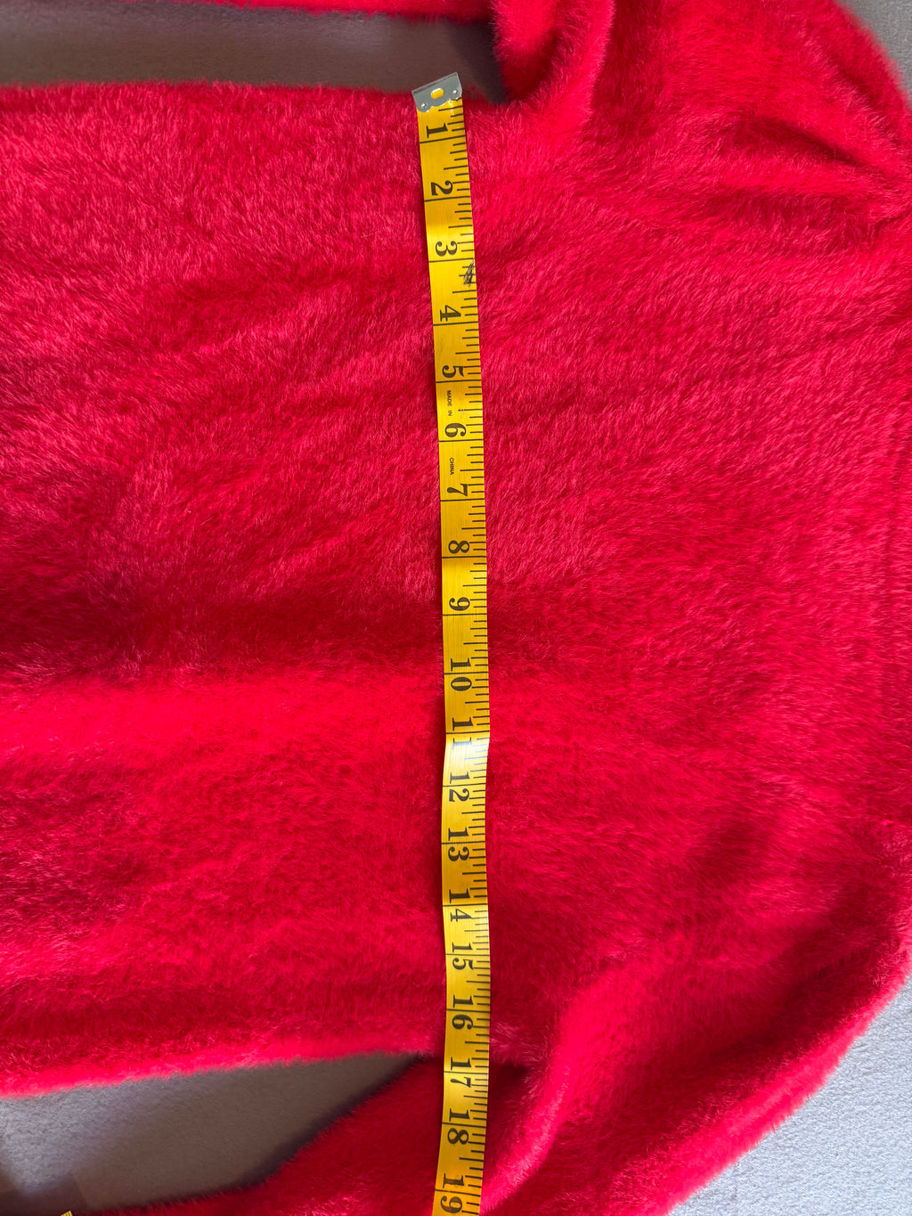 Bailey/44 Red Fuzzy Knit Cardigan with Gold Heart Buttons – Size Small