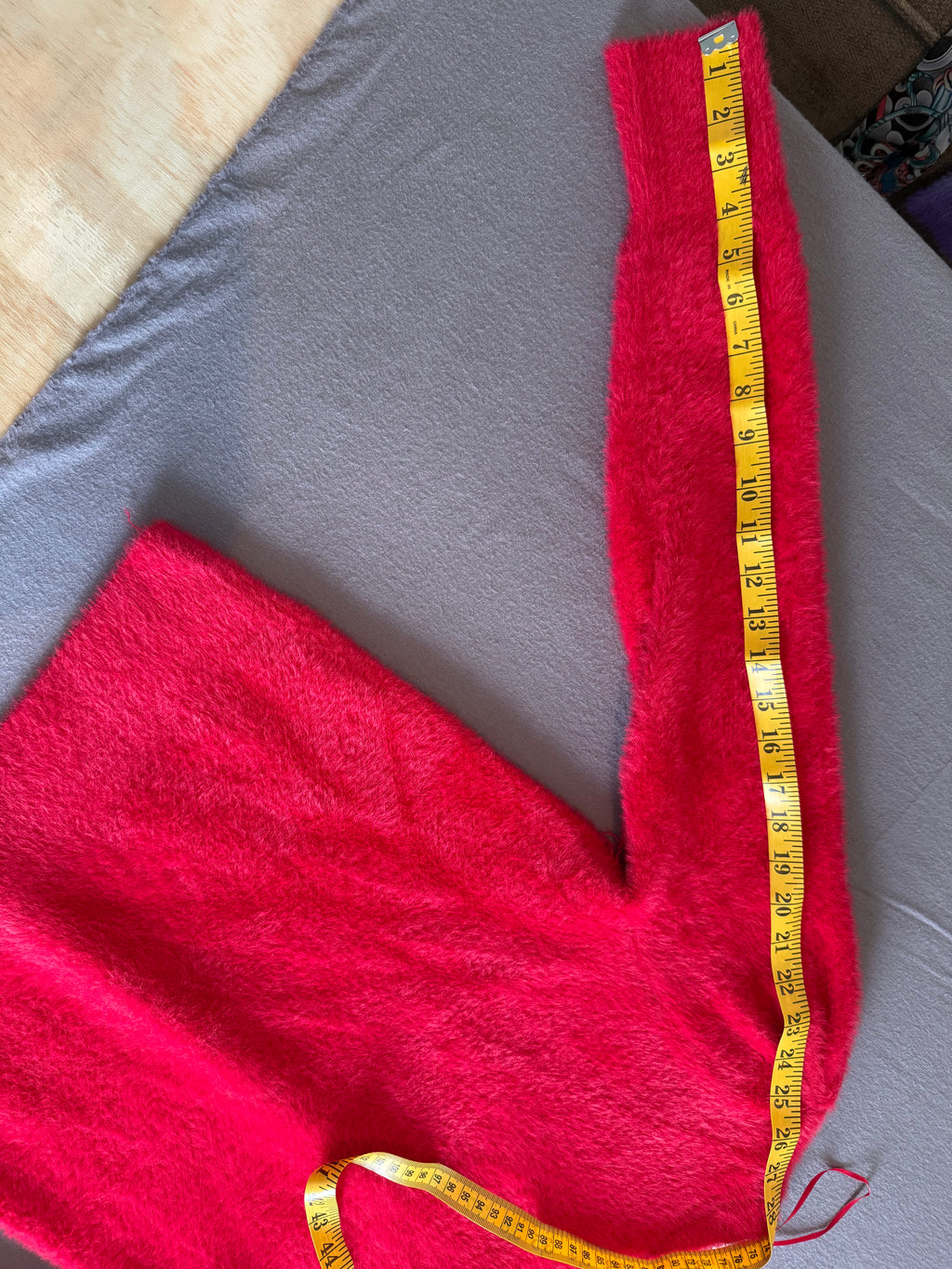 Bailey/44 Red Fuzzy Knit Cardigan with Gold Heart Buttons – Size Small