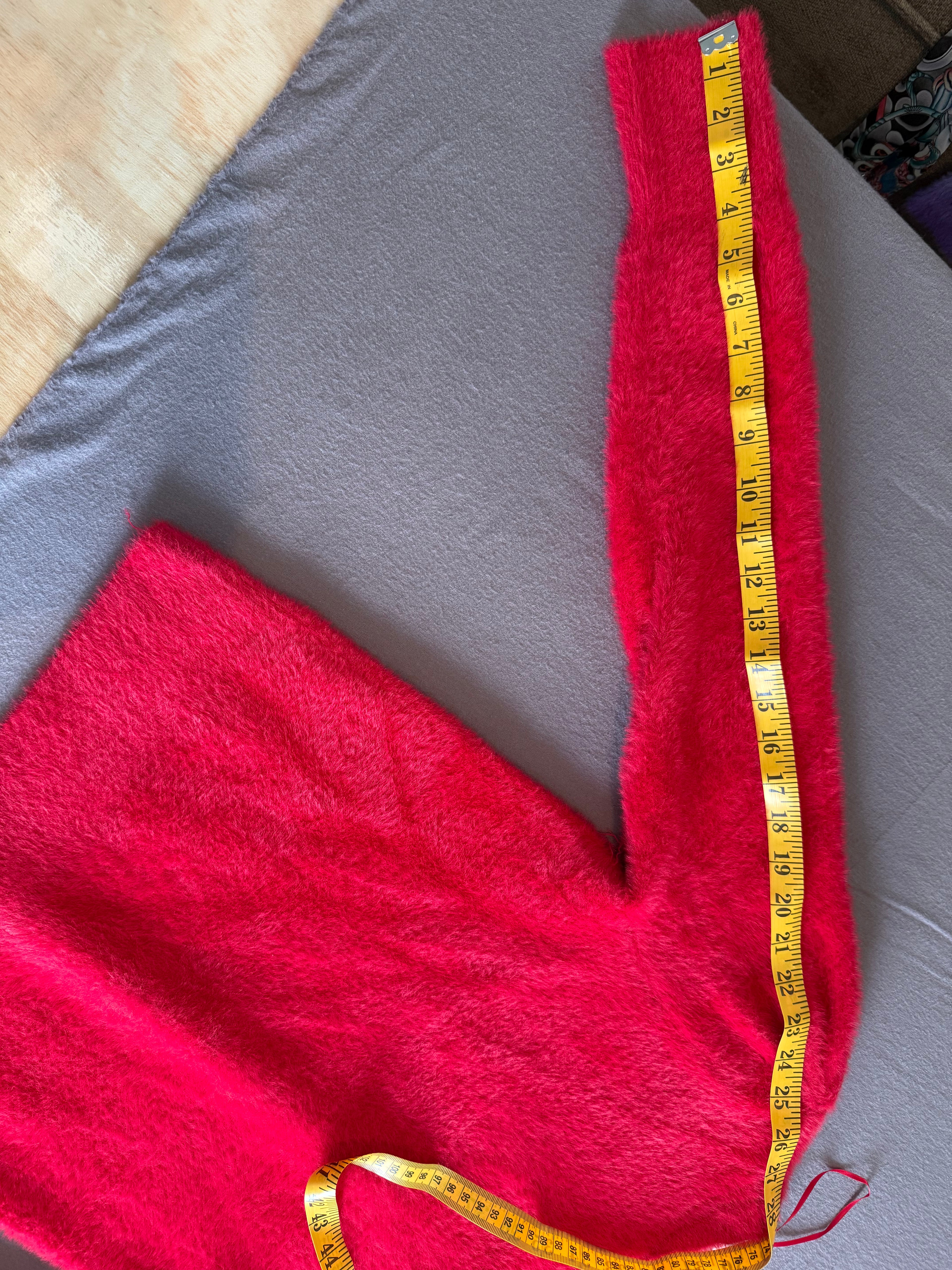 Bailey/44 Red Fuzzy Knit Cardigan with Gold Heart Buttons – Size Small