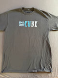 Ice Cube Graphic T-Shirt Gray Blue Logo Tee Size M
