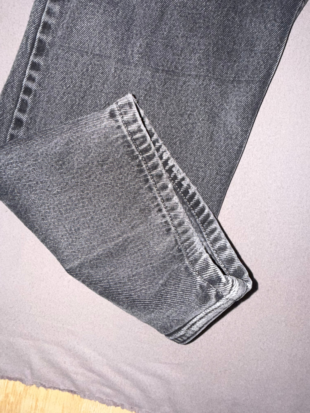 Levi’s 505 Black Washed Straight Leg Jeans – W36 L34