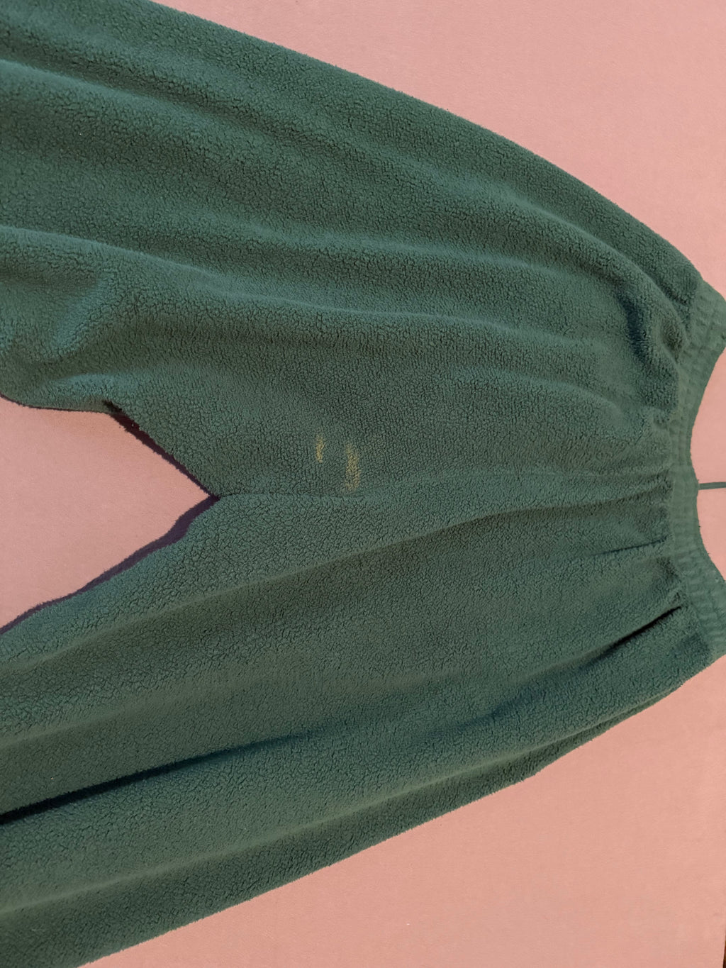 Skylark Forest Green Fleece Lounge Pants XL Made in USA Wide Leg