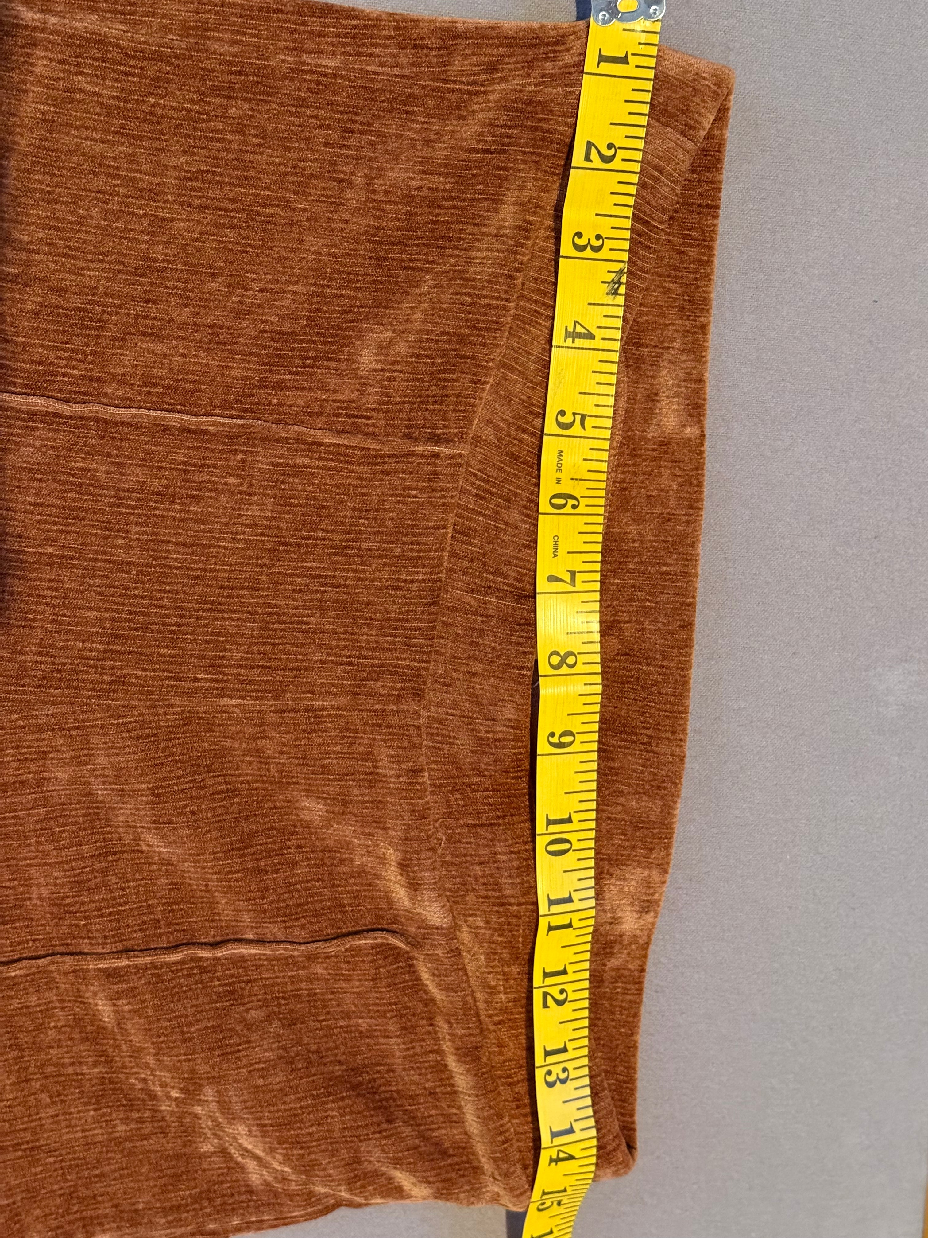 Love on a Hanger Brown Velour Flare Pants Size Medium Y2K Boho