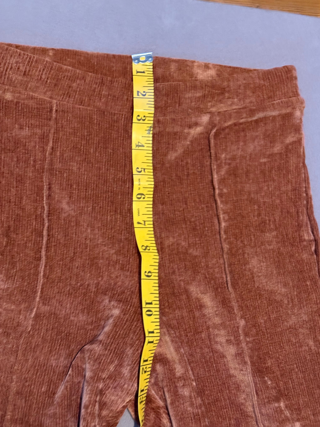 Love on a Hanger Brown Velour Flare Pants Size Medium Y2K Boho