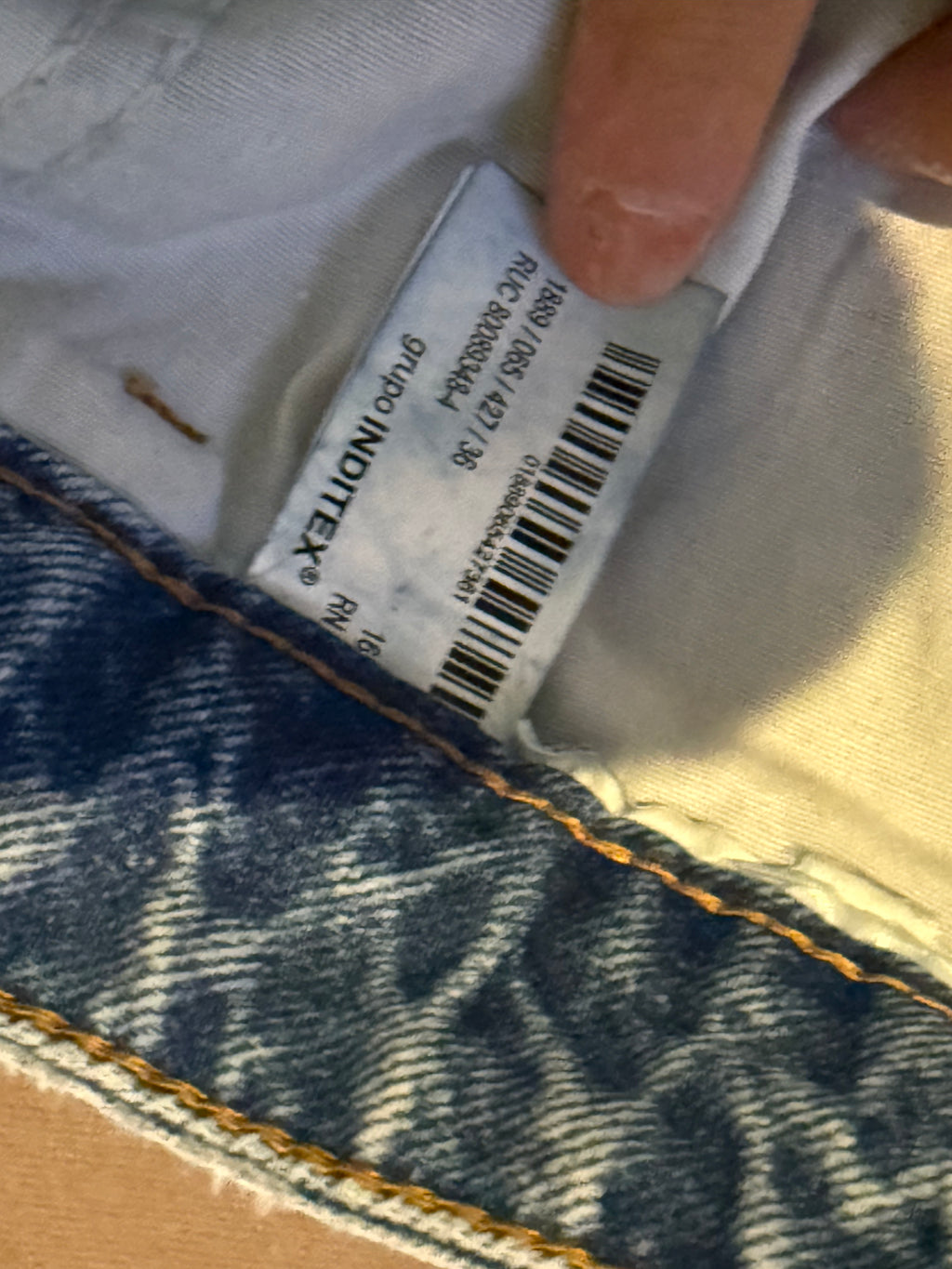 ZARA x Studio Nicholson Light Wash Wide Leg Jeans Size 4 / 26 Raw Slit Hem