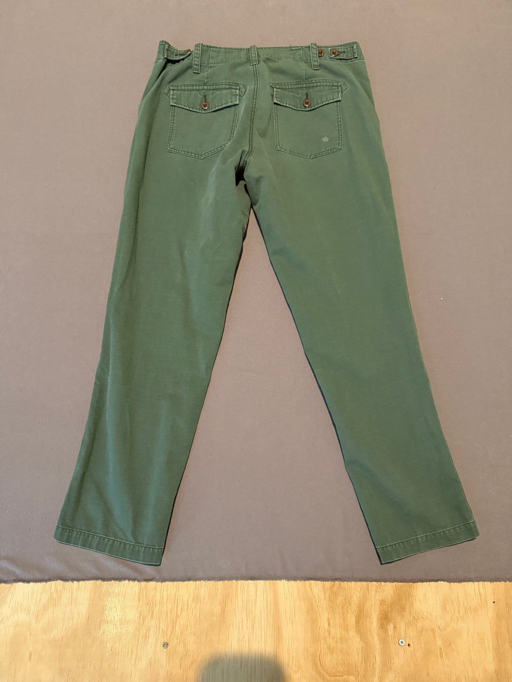 GI All Purpose Goods Olive Green Utility Pants – 100% Cotton Straight Leg