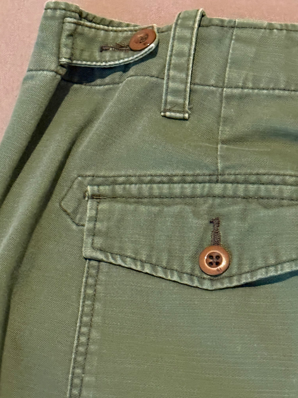 GI All Purpose Goods Olive Green Utility Pants – 100% Cotton Straight Leg