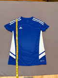 Adidas Aeroready Blue & White Soccer Jersey Top Women’s XS