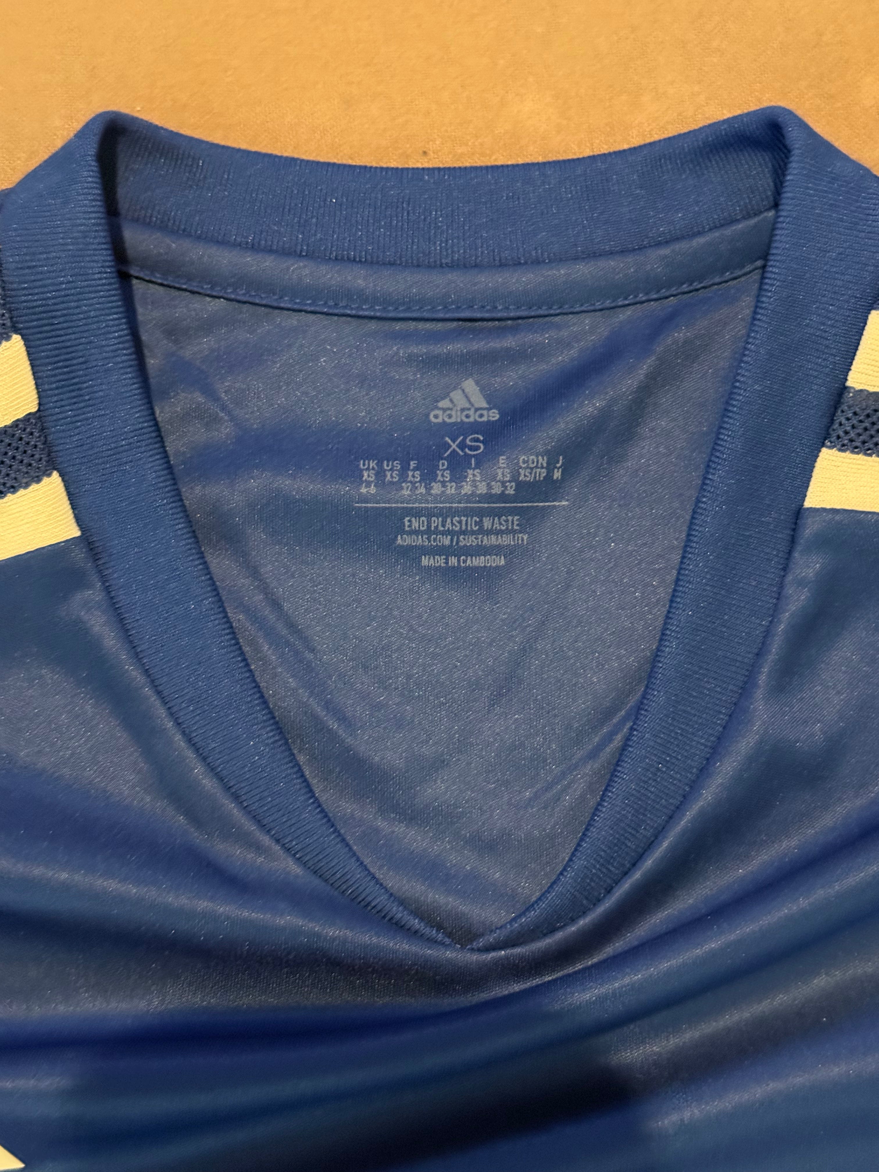Adidas Aeroready Blue & White Soccer Jersey Top Women’s XS