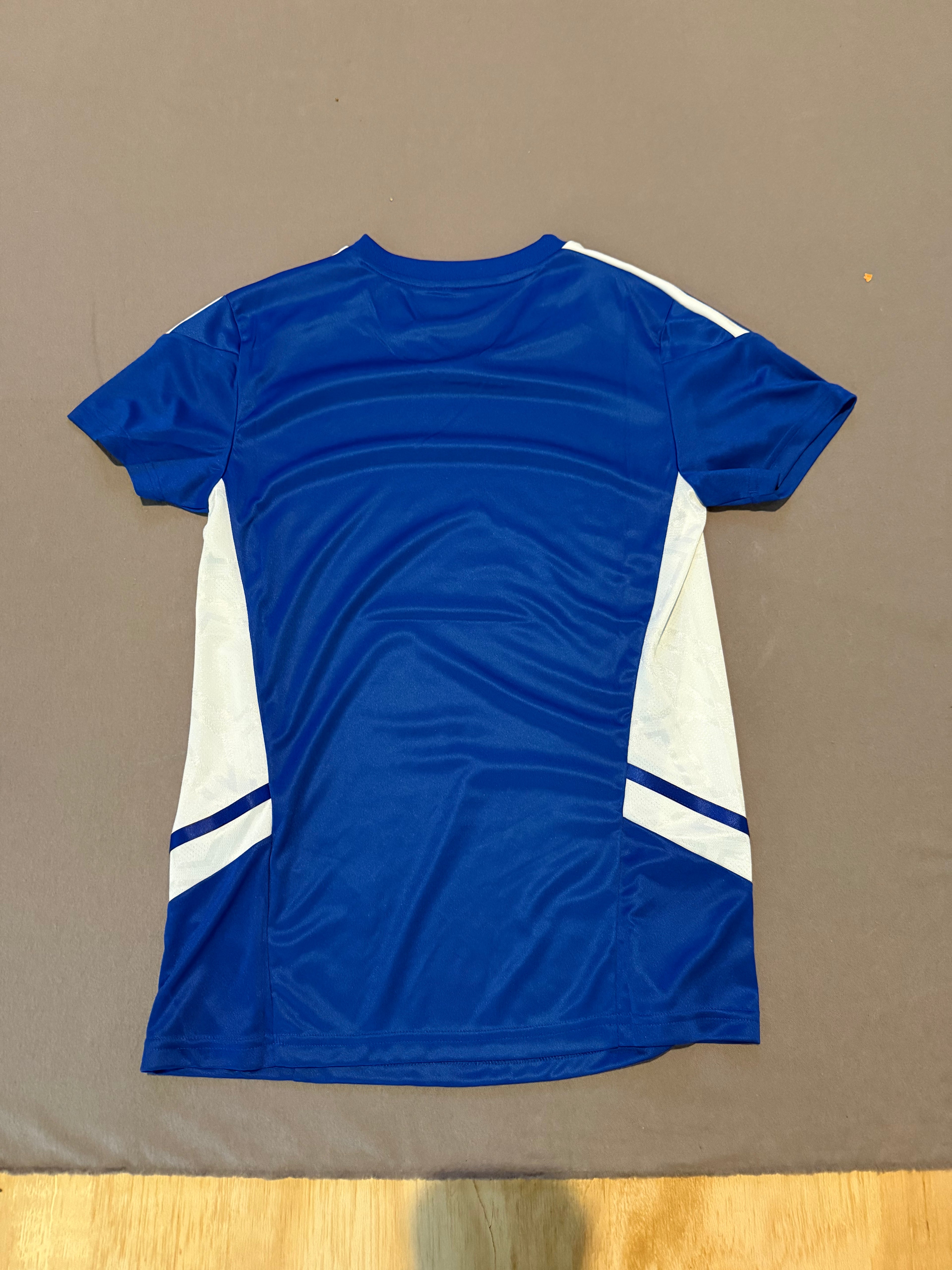 Adidas Aeroready Blue & White Soccer Jersey Top Women’s XS