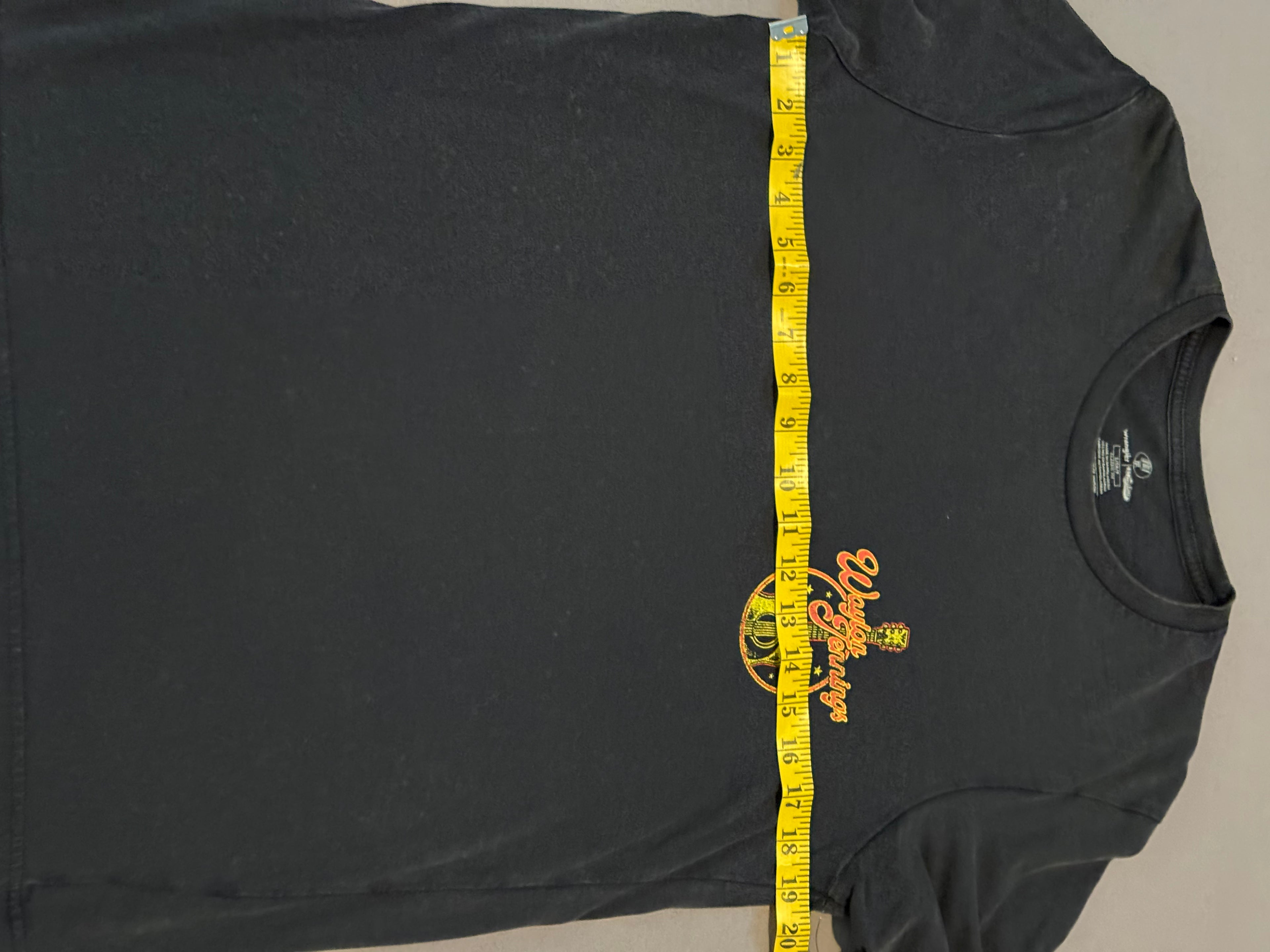 Wrangler x Fender Women’s Graphic Tee Black Western Eagle Guitar T-Shirt Size S