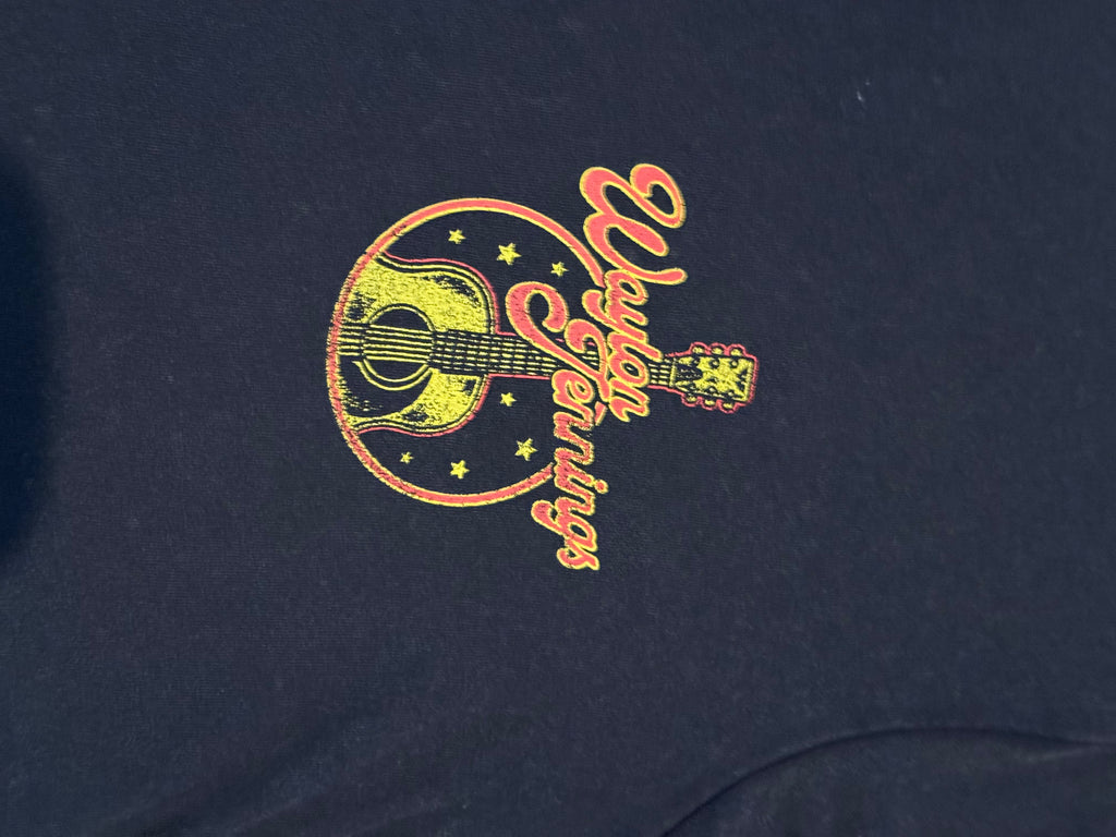 Wrangler x Fender Women’s Graphic Tee Black Western Eagle Guitar T-Shirt Size S