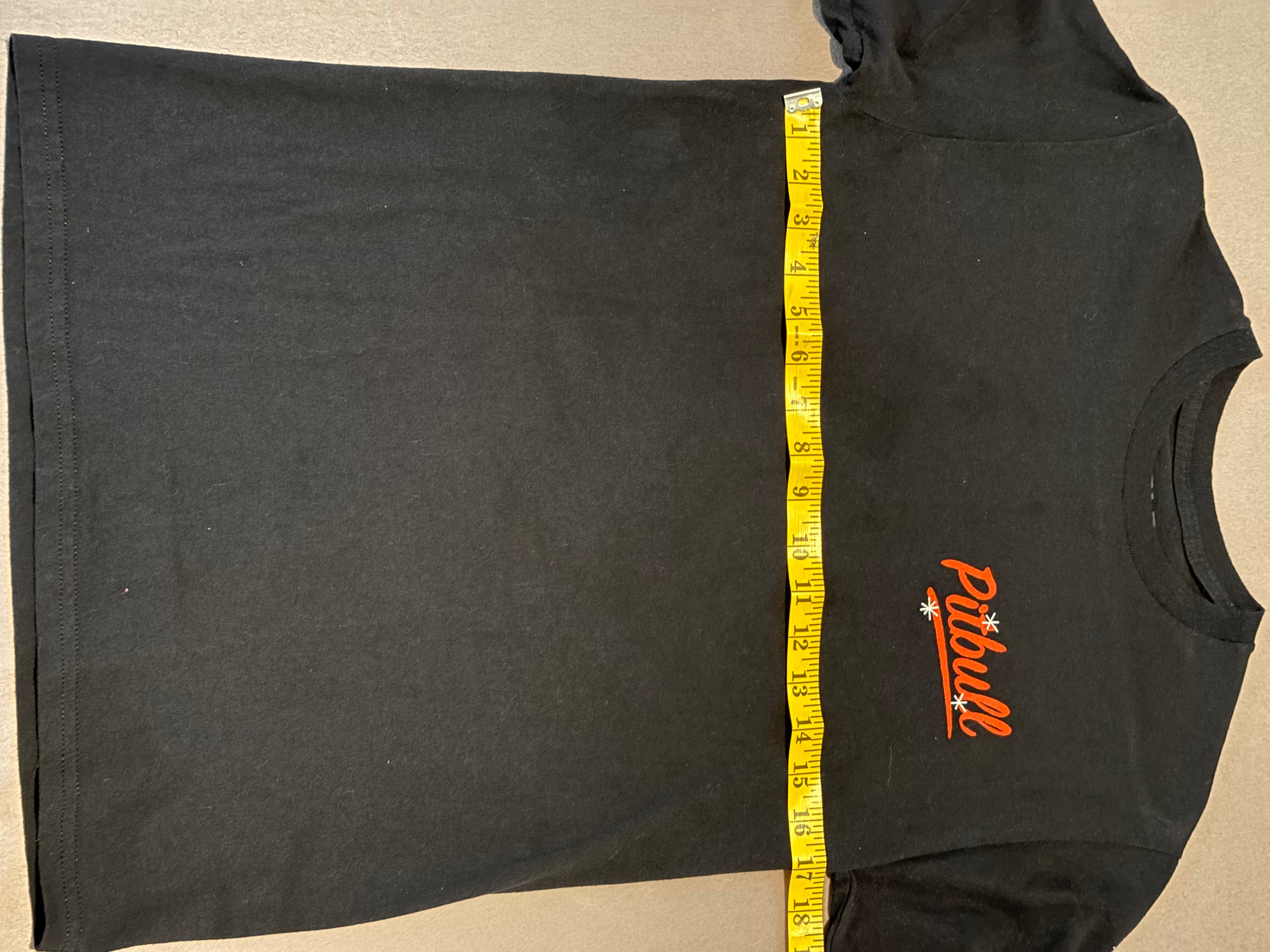 Pitbull Mr. Worldwide Black Graphic T-Shirt Size Small