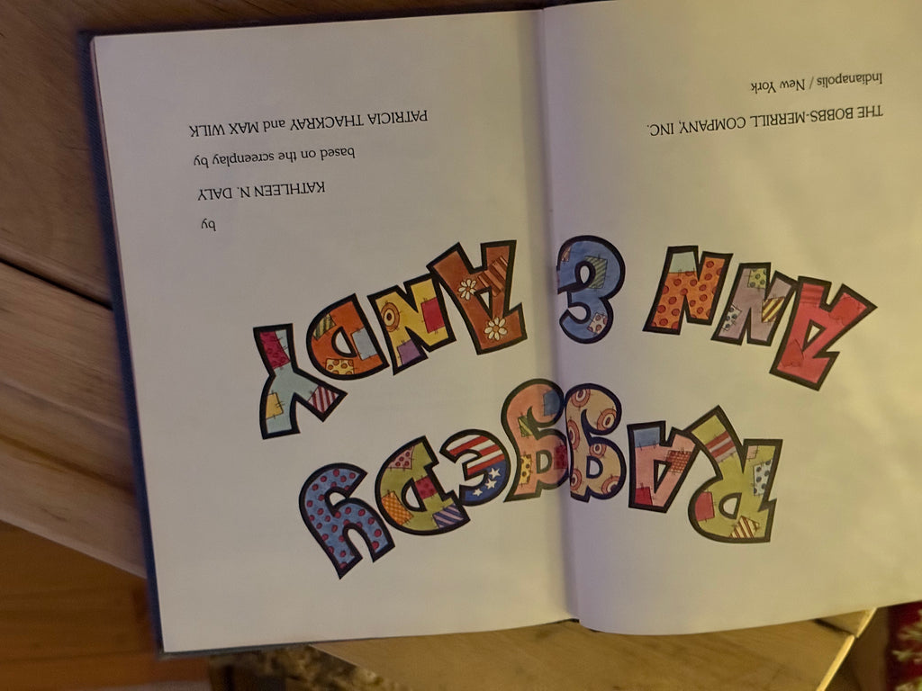 Vintage 1977 Raggedy Ann & Andy Hardcover Book – First Printing – Retro Children's Collectible