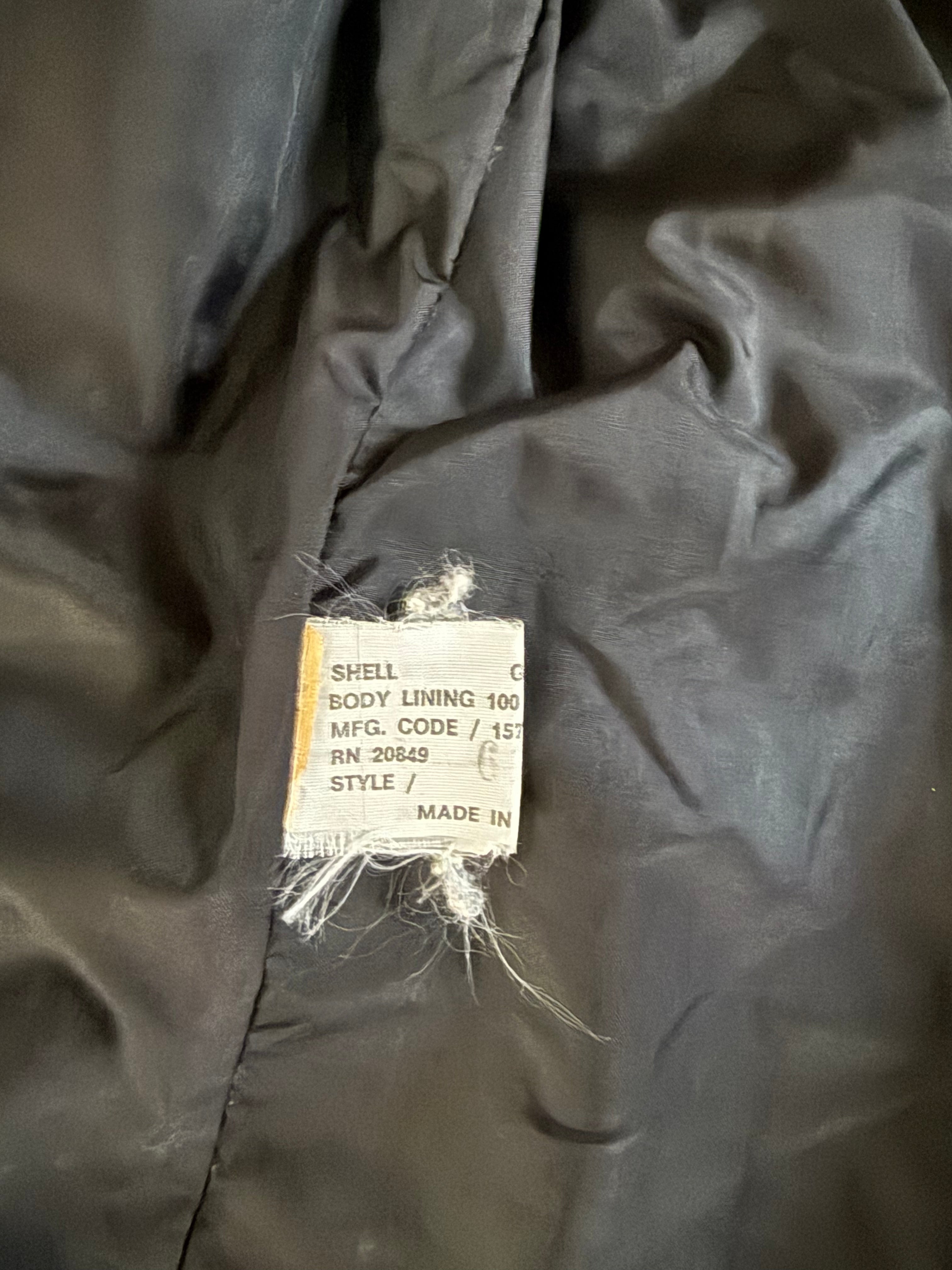 Vintage Black Genuine Leather Belted Jacket Coat – Made in Argentina – Size M/L Estimated