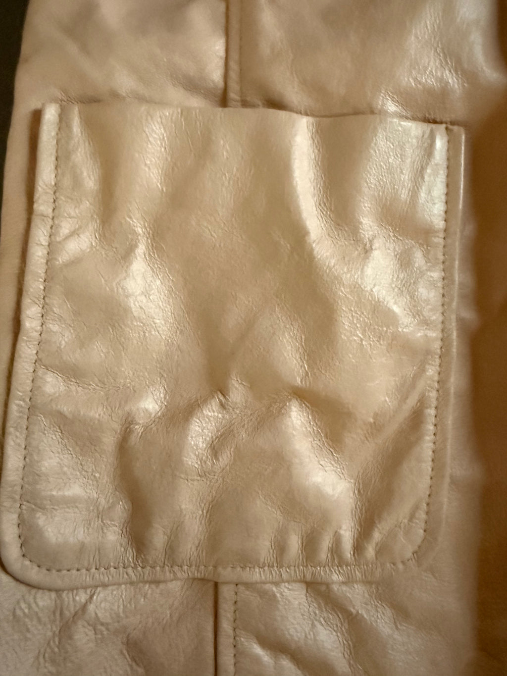 Vintage Metro Style Light Pink Leather Jacket – Size 14