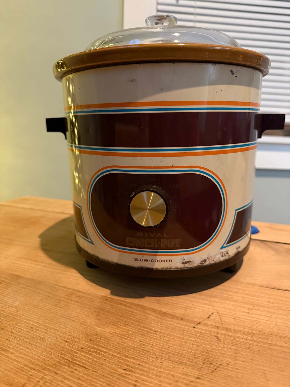 Vintage Rival Crock-Pot Slow Cooker Retro 1970s Style