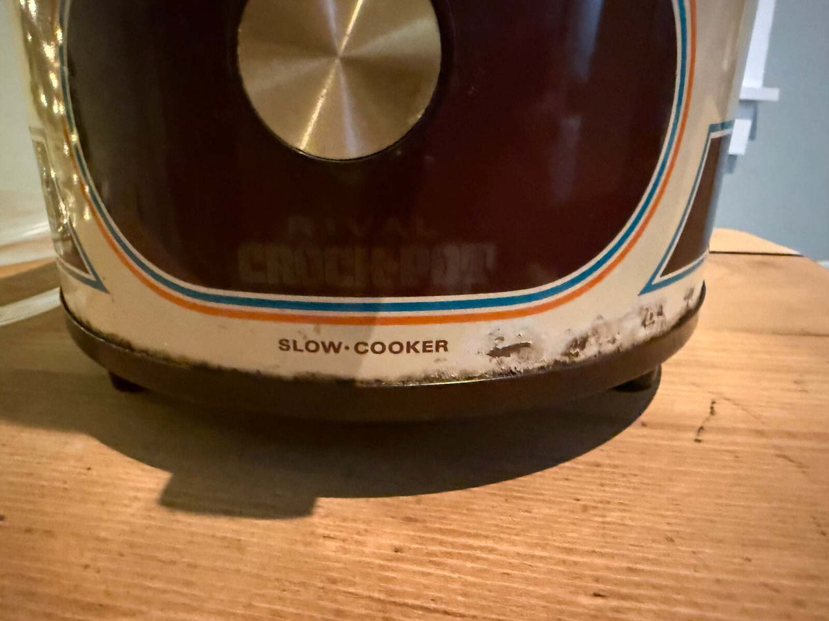 Vintage Rival Crock-Pot Slow Cooker Retro 1970s Style